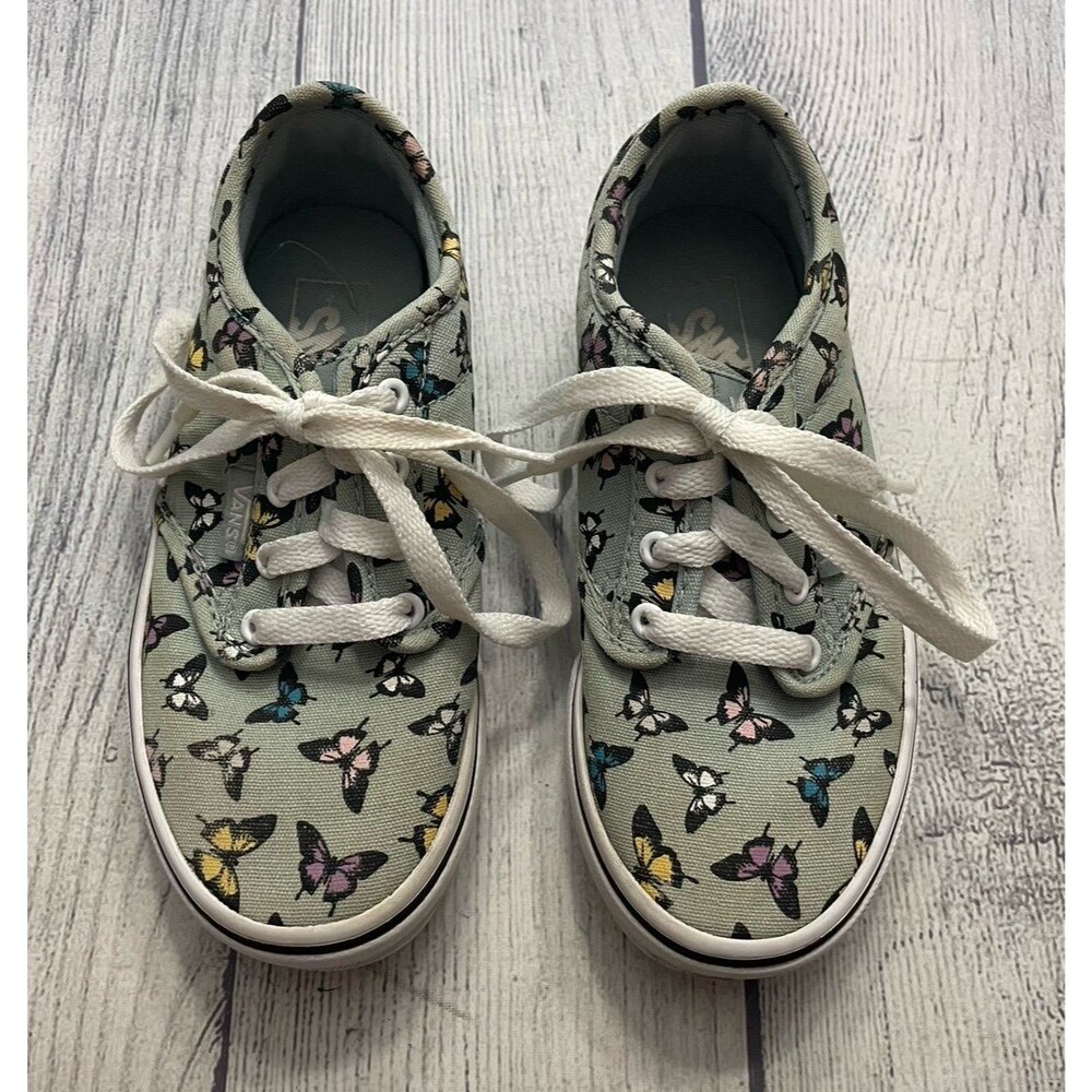 Butterfly Vans Off the Wall Girl Shoes, Size Youth 12